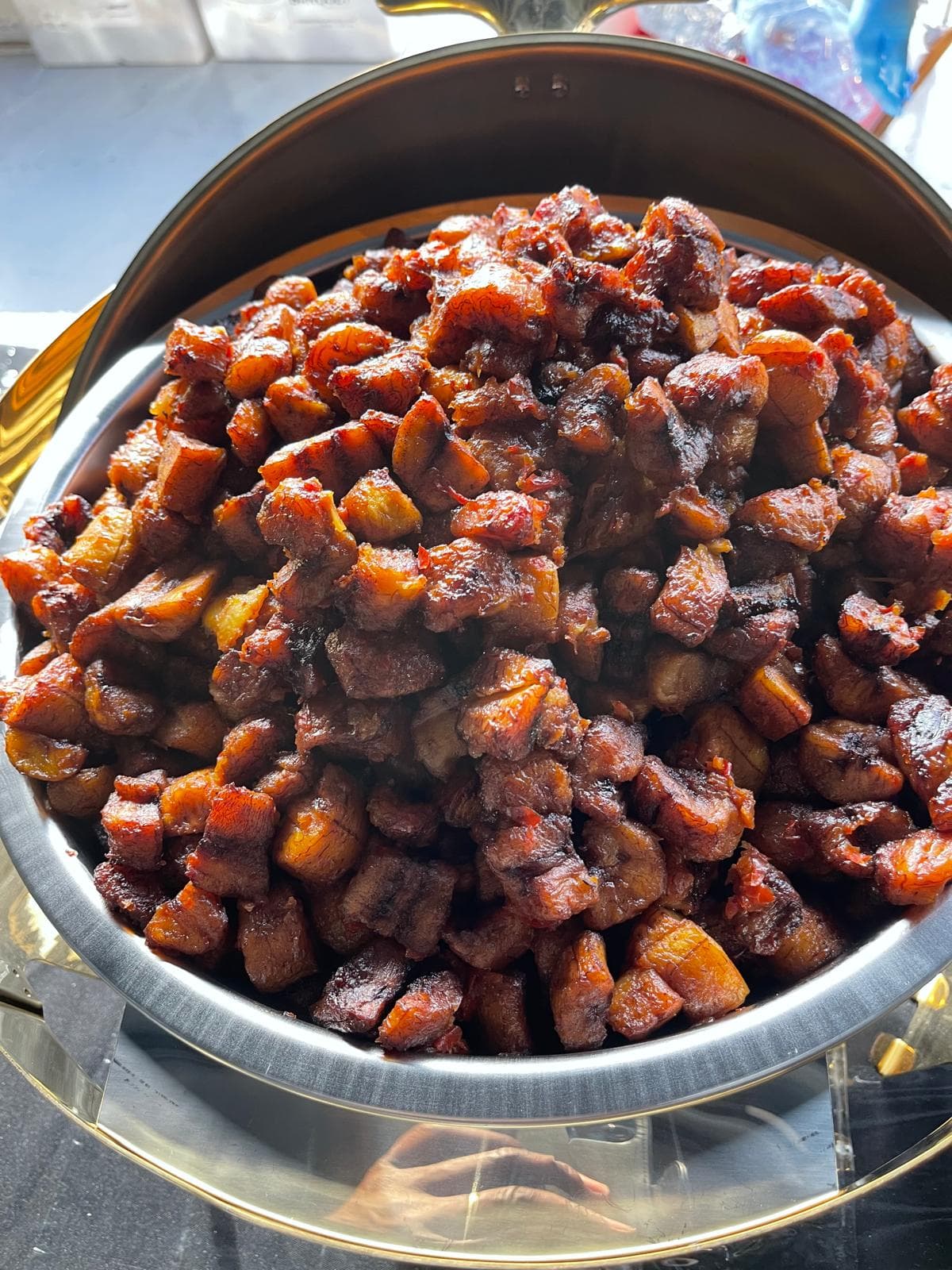 Signature catered dishes at an event